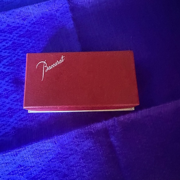 Baccarat Crystal Salt Cellar set with original bone spoons. NWOT - Picture 4 of 4